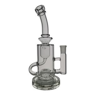 Högklassig rak bong med filterelement HOOPHS Glass Bong Recycler Rökning Vattenrör dab rigg 23cm höjd med 14 mm fog