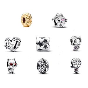 925 Silver Pendant Holy Festival Skull Ornament Power Game Dragon House Danilis Ghost PAN Fashion Women's Jewelry Fixed Buckle Free Shipping