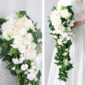Свадебные цветы Поподион Невеста с расширенными принадлежностями Свадебный букет CHD20908