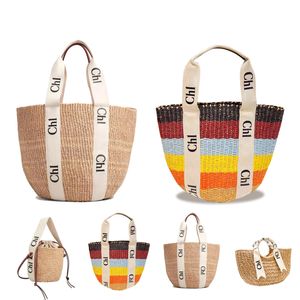 7a 품질 토트 핸드백 빨대 Raffia Beach Bag 럭셔리 여자 우드 숲 바구니 어깨 어깨 디자이너 가방 맨 지갑 지갑 버킷 직조 패션 크로스 바디 핸드백 클러치 백