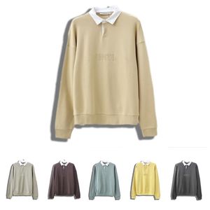 Suéteres Mulheres Homem Essentialsweatshirt Malha Suéter Mens Designer Sweater Vintage Listrado Pulôver Tops Lapela Pescoço Tricô Pulôver Manga Longa Moletom