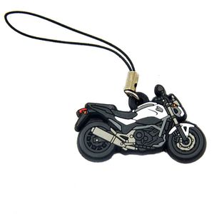 Nyckelringar Motorcykeldesignring Anpassad mjuk PVC Keychain 231206