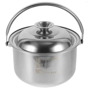 Dinnerware Sets Stainless Steel Lard Tank Baking Mixing Bowl Kitchen Containers Grease Can Oil Basin Metal Bowls Storage Bacon