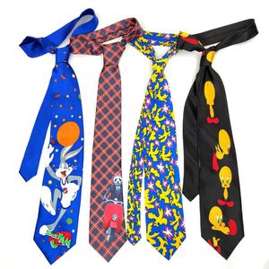 Cravatte Cravatta Ornamento femminile Design Senso Cartone animato Divertente Divertimento Personalità Moda creativa Ampia versione 10 cm Regali stile mano 231206