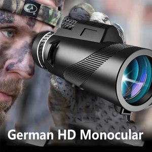 Teleskopkikare Militär Zoom HD 80x100 Kraftfull långväga Portable Professional Monocular Low Night Vision for Hunting 231206