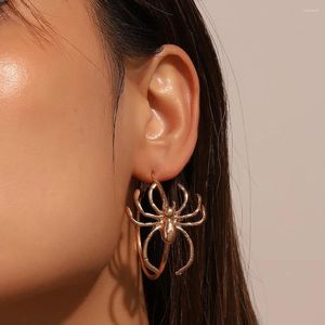 Dingle örhängen fashionabla retro stor spindel formad för kvinnor personlig gotisk högkvalitativ metallörat halloween ornament