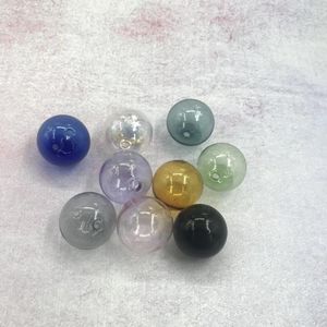 Bottles 10pcs/lot 30mm Color Glass Bottle Bubble Vial Necklace Pendant Globe Charm DIY Dome Jewelry Finding Supplies Two Holes