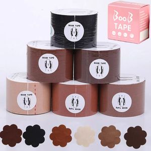 Lady 1 Roll Coffee Color Sexy Hot Selling Comfort Push Up Bra Body Invisible Nipple Elastic Cloth Stick Traceless Anti-Light Bandage