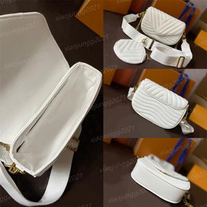 High quality leather wave handbag cross bag women's men's luxury designer fashion shopping wallet camera bags Card Walle2656