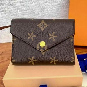 10A quality wallets Designer bag M41938 Brown flower rosalie victorine wallet luxury Womens coin purse card holder keychain Man purses Key pouch Leather CardHolder