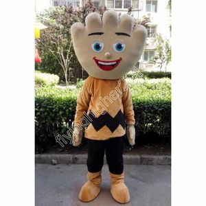 Costume da mascotte di Halloween con dito della mano Formato adulto Cartone animato Personaggio a tema Anime Carnevale Uomo Donna Abito Natale Fancy Performance Party Dress