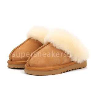Tazz Slippers Toddler Kids Baby Children Designer Shoes Fur Slides Sheepskin Shearling Classic Ultra Mini Boot Kid Size 21-35
