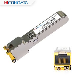 HICOMDATA 1000 Мбит/с RJ45 SFP 100M Оптический модуль Приемопередатчик Гигабитный RJ45 Медно-волоконный оптический модуль Совместимый коммутатор Ethernet
