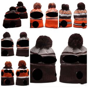 Cleveland''Browns''Bobble Hats Baseball Ball Caps 2023-24 Fashion Designer Bucket Hat Chunky Knit Faux Pom Beanie '' Christmas Hat