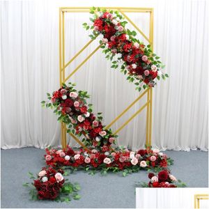Other Event Party Supplies New Arch Props Wrought Iron Geometric Square Frame Guide Stage Sn Stand Decor Creative Backdrop Flower Shel Dhsjv