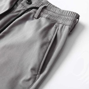 Fleece-fodrade vinter Casual Men's Ankle Pants Q231207