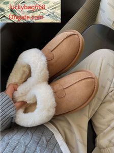 Tasman Slippers Chestnut Fur Slides Sheepskin Shearling Tazz New Mules Men Men Ultra Mini Platform Boot Slip-On Shoes Suede Upper Comfort 3526essh