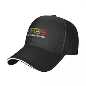 Cappellini da baseball Tavola periodica Berretto da baseball primario Elementi di umorismo Cappello da camionista con logo maschile Vintage Kpop