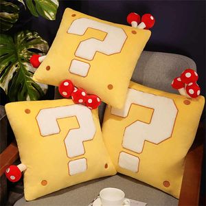 Cute Question Mark Mushroom Plush Toy Children's Hame Playmate Sofa Throw Pillow Company Activity Prizes Gifts