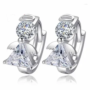 Stud Earrings Fashion And Temperament Angel Ear Jewelry Headpiece Earring Buckle Female Crystal Manufacturer Wholesale