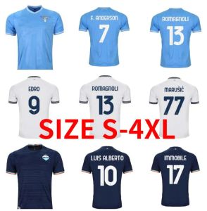 5A + FRETE GRÁTIS Lazio Camisas de futebol italianas 23 24 F. Anderson PEDRO Camiseta de futebol LUIS ALBERTO IMMOBILE SERGEJ LAZZARI Zaccagni Homens Kits infantis Maglia Da Calcio 2023