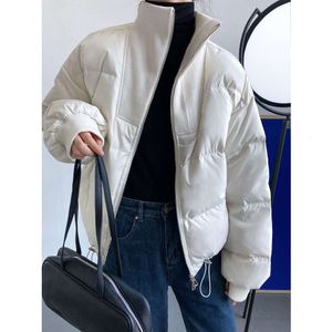 Luxi Inverno Design Minimalista Jaqueta Curta Para Feminino Coreano Instagram Blogger 90 Pato Branco Jaqueta Jaqueta