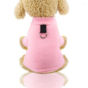 Dog Apparel Winter Clothes- Plush Warm Coat Fleece Clothes For Autumn And Harness With Buckle Small