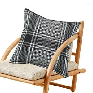 Square Square Plaid rzut lniane tkaninowe osłony sofa kanapa na ławce dekoracje domu