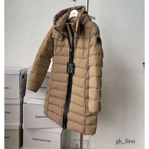 Mackages Puffer Jacket Fashion Designer Coat Huven Längd Black Khaki Down Jacket With DrawString Midja Up Women Parka Jacket 7352 7741