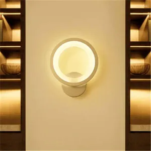 Lâmpada de parede Norte da Europa Interruptor de leitura de cabeceira Iluminação decorativa Soft LED Fonte de luz interna