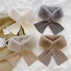 Scarves Fur Fake Collar Women's Shirt Mini Scarf Solid Winter Items Mink Shawl Neck Warmer Luxury Women Designers