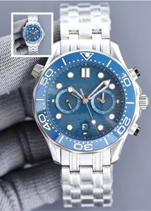Классические мужские часы с синим циферблатом, 41 мм, ремешок, складная пряжка, сапфировое стекло, светящиеся автоматические механические часы Montre De Luxe Homme Dhgate
