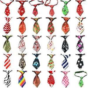 Dog Collars Christmas Halloween Tie Small Gromoong Accessories Pet Cat Bowties Neckties Puppy Bow Supply For Dogs