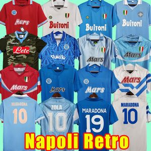 Maglie da calcio retrò Napoli Coppa Italia Napoli Maradona Vintage Calcio Maglie da calcio vintage classiche 86 87 88 89 90 91 92 93 1986 1987 1988 1989 1991 1992 1993 1990