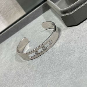 top925 Sterling silver cuff bracelets for women move charm bracelets bangle
