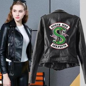 Women's Jackets 2023 Riverdale Leather Jacket Women Fashion PU Motorcycle Southside Serpents Artificial Short Coats