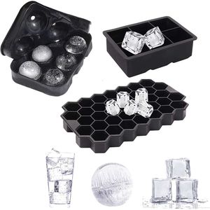 New Ice Cream Tools 4/6/8/15/160 Grid Big Square Tray Mold Box Large Food Grade Silicone Ice Cube Tray Mold Diy Bar Pub Wine Ice Blocks Maker Model