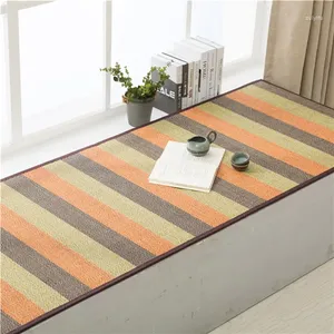Carpets Japanese Tatami Large Bamboo Mat Carpet Rug Oriental Design Floor Yoga Mattress Home Window Bay Indoor Bedroom