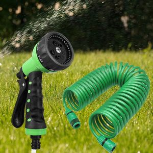 Garden Slanges Eva Garden Slange Multiple Function Water Spray Sprinkler Flexibelt vattenrör med snabba anslutningsträdgårdsgåvor för män eller kvinnor 231206