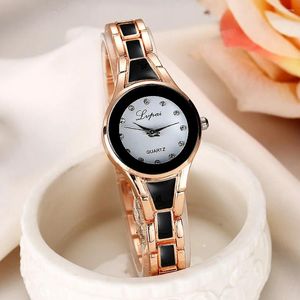 Wristwatches 2024 Fashion Gold Women Watches Creative Steel Women's Bracelet Wrist Ladies Waterproof Female Relogio Feminino