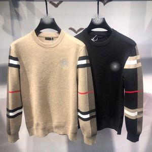 Tasarımcı Sweater Hoodie Erkek Kazak Uzun Kollu Külot Siyah Ekose Günlük Spor Bahar ve Sonbahar Kazak Moda Güven