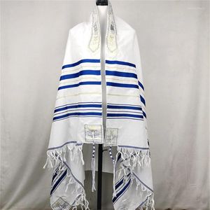 Halsdukar Tallit Prayer Shawl Cotton Kosher Gadols Tzitzit för Wash Iron Gift Bar Mitzvah 71 