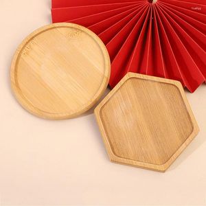 Masa Paspasları Bambu Çay Kahve Kupası Pad Ahşap Isıya Dayanıklı Çaydan Mat Süt Kupa İçecekler Scald Anti-Scald Placemat Home Decors