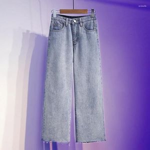 Men's Jeans 2024 Wide Leg Cargo Pants Streetwear Spring Men Demin Trousers Korean Fashion Loose Straight Brand Clothing Y79