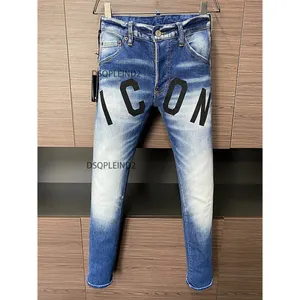 designer hip-hop jeans maschili magri pantaloni magri pantaloni casuali uomini uomini giovani europei tasca classica pantalone grigio jean bootcut sandome go walk pantal 639