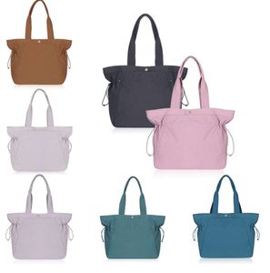 Cintura lululemens di alta qualità Borsa laterale Cinch nylon Borse per la spesa Pochette di design Borsa impermeabile Hobo Borsa da weekend da donna Borse a tracolla grandi da uomo a tracolla0