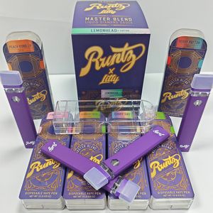 New Runtz x litty dabwoods使い捨ての蒸気ペン空のランティEタバコ1ml使い捨て蒸気e cig cartridgeセラミックコイル280mah充電式バッテリー