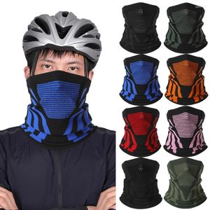 Bandanas kobiety mężczyźni termiczna twarz maska ​​maska ​​okładka szyi gaiter zimowy wiatrówek rowerowy rowerowy szalik rur