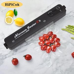 Other Kitchen Tools HiPiCok Vacuum Sealer Packaging Machine 220V Household Electric Food Vacuum Packer Film Sealer Including 10Pcs Food Vacuum Bags 231206