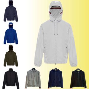 Erkek Hoodies Sweatshirts Ceketler Tasarımcı Monclair Ceket Erkekler Lüks Marka Hooded Hoodies Rüzgar Dergisi Hafif İnce Jumper 22 Stil Toptan Fiyatları